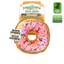 Donut-shaped dog toy with calming Juananip, squeaker, and rope inside, made for interactive play and light chewing, perfect for medium dogs.