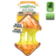 Fun grilled cheese shaped Doggijuana® Tuffer Chewer with rope core inside, designed for medium and large breeds to promote relaxed playtime.