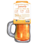 Back view of the beer mug toy packaging highlighting 3 calming steps, nip, play, and relax with Juananip for happier stress-free pets.