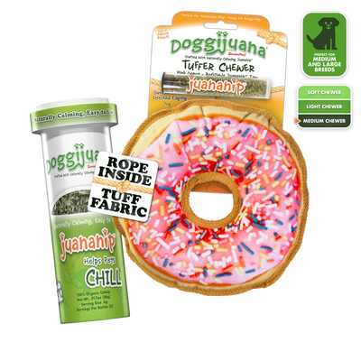 Tuffer Chewer Doggi Duo Bundle - Pink Donut & Juananip