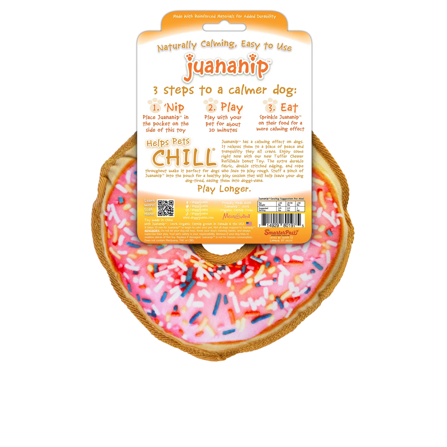 Tuffer Chewer Doggi Duo Bundle - Pink Donut & Juananip