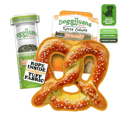 Tuffer Chewer Doggi Duo Bundle - Twisted Pretzel & Juananip