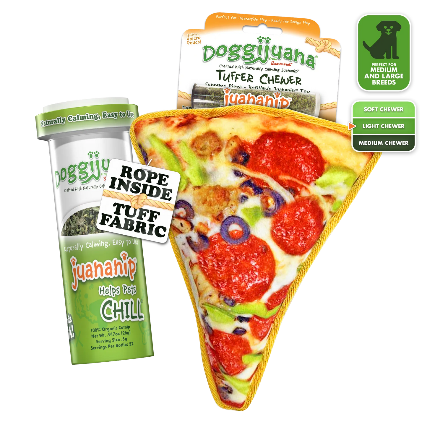 Tuffer Chewer Doggi Duo Bundle - Supreme Pizza