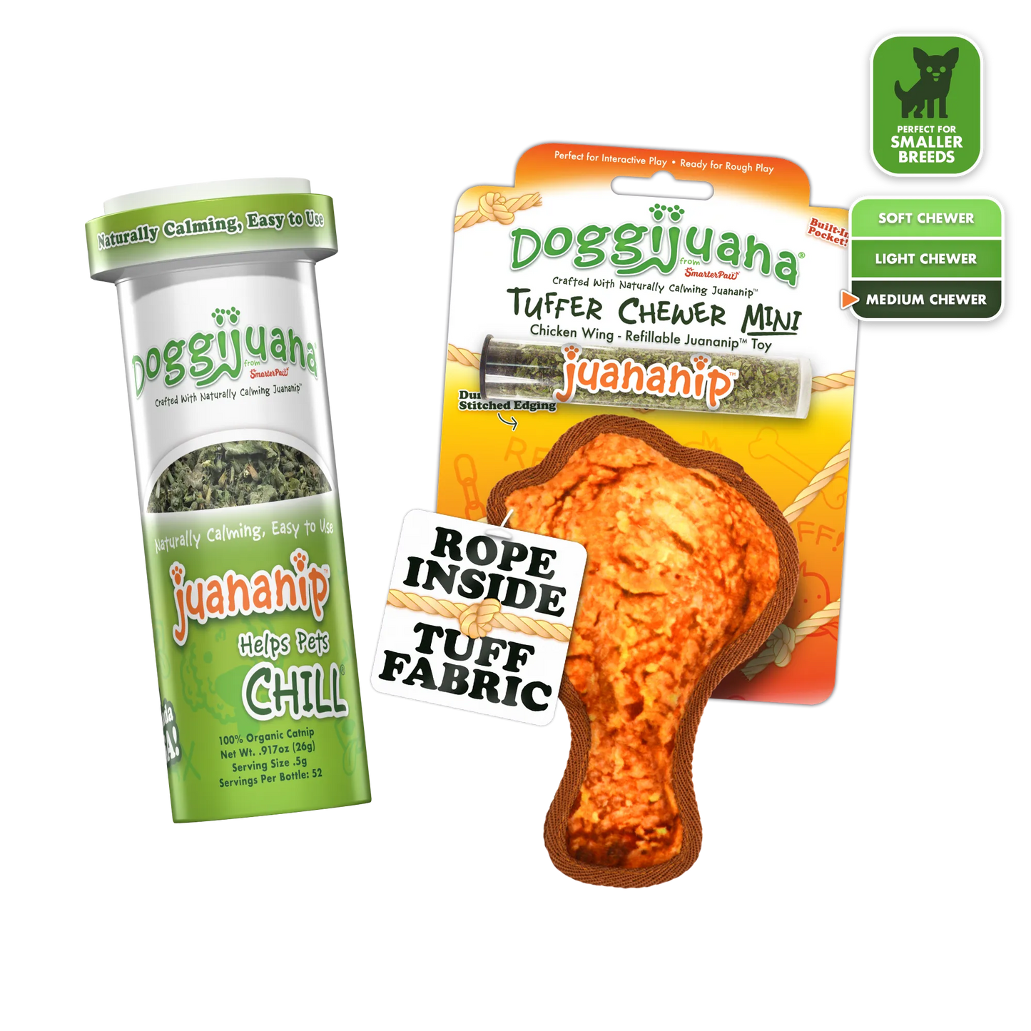 Tuffer Chewer Mini Doggi Duo Bundle - Chicken Leg