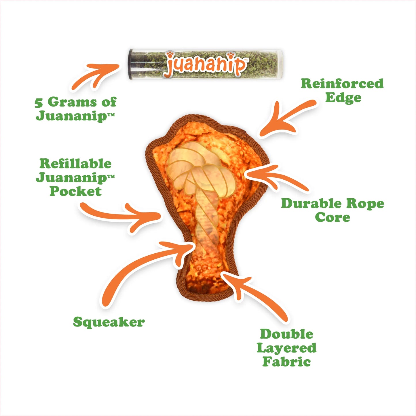 Tuffer Chewer Mini Doggi Duo Bundle - Chicken Leg