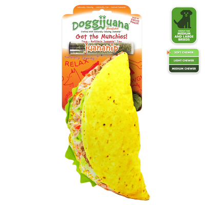 Get the Munchies Taco Refillable Dog Toy
