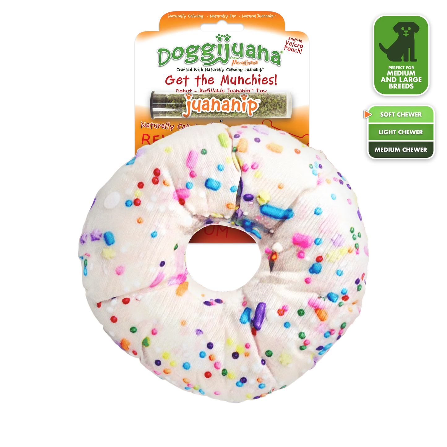 Get the Munchies Donut Refillable Dog Toy