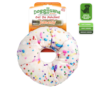 Get the Munchies Donut Refillable Dog Toy