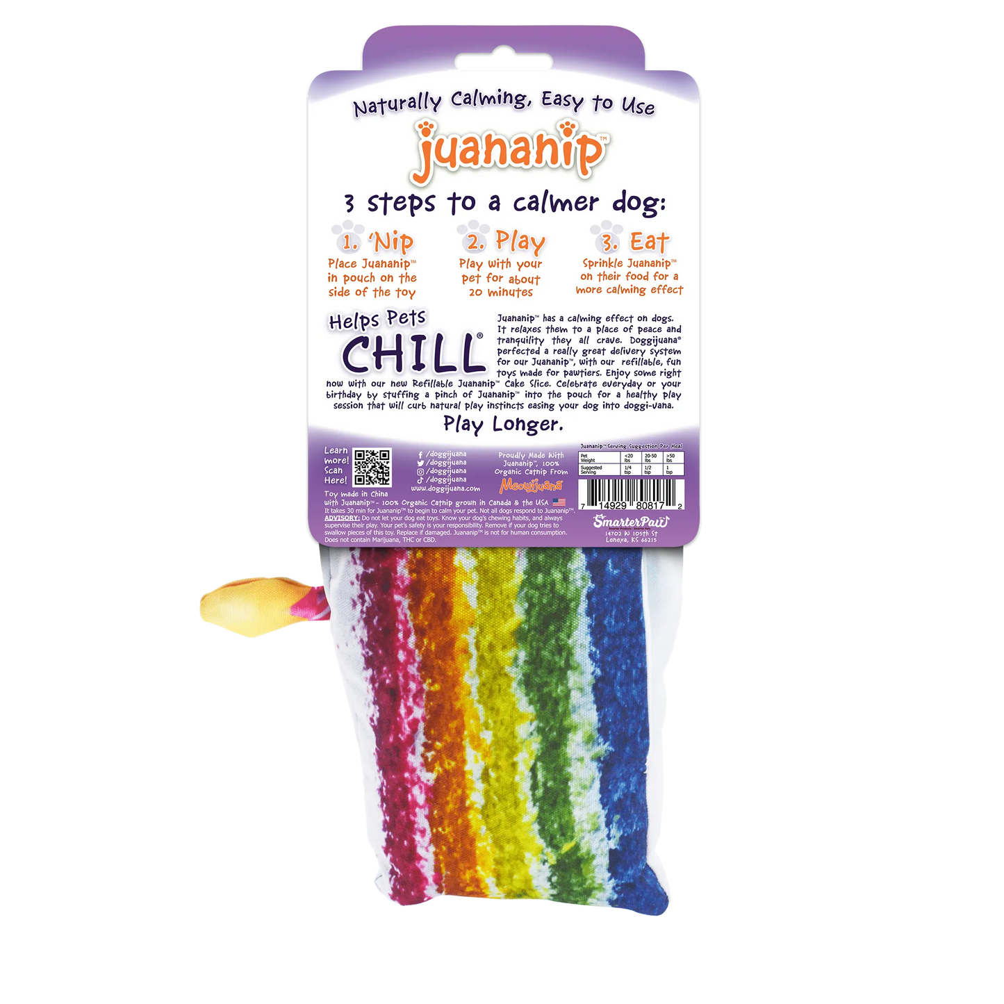 Get the Pawty Started Cake Slice Refillable Dog Toy