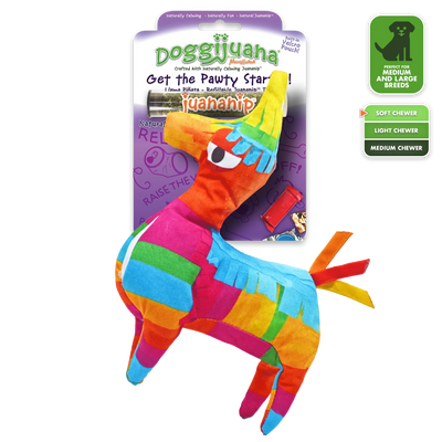 Get the Pawty Started Llama Piñata Refillable Dog Toy