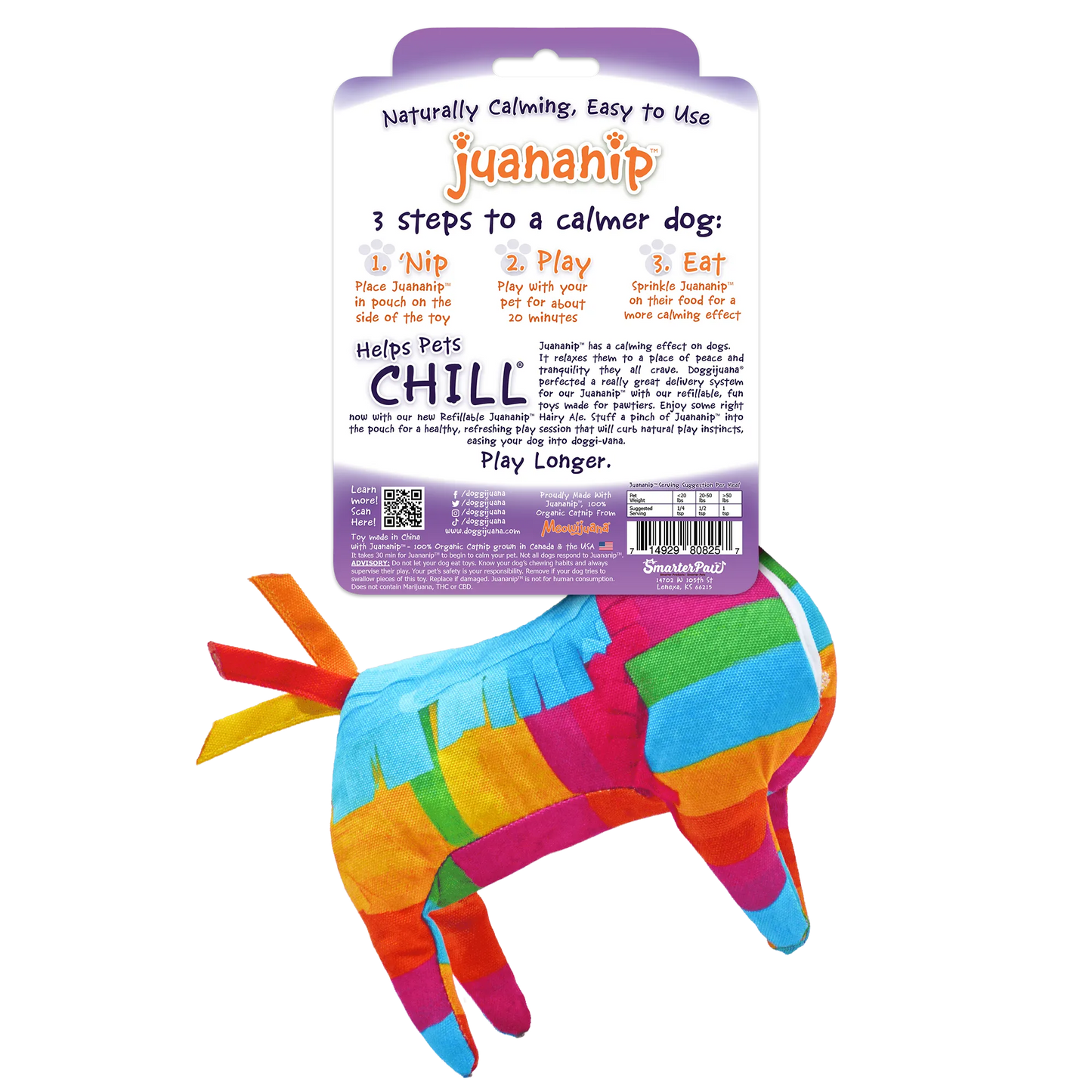 Get the Pawty Started Llama Piñata Refillable Dog Toy