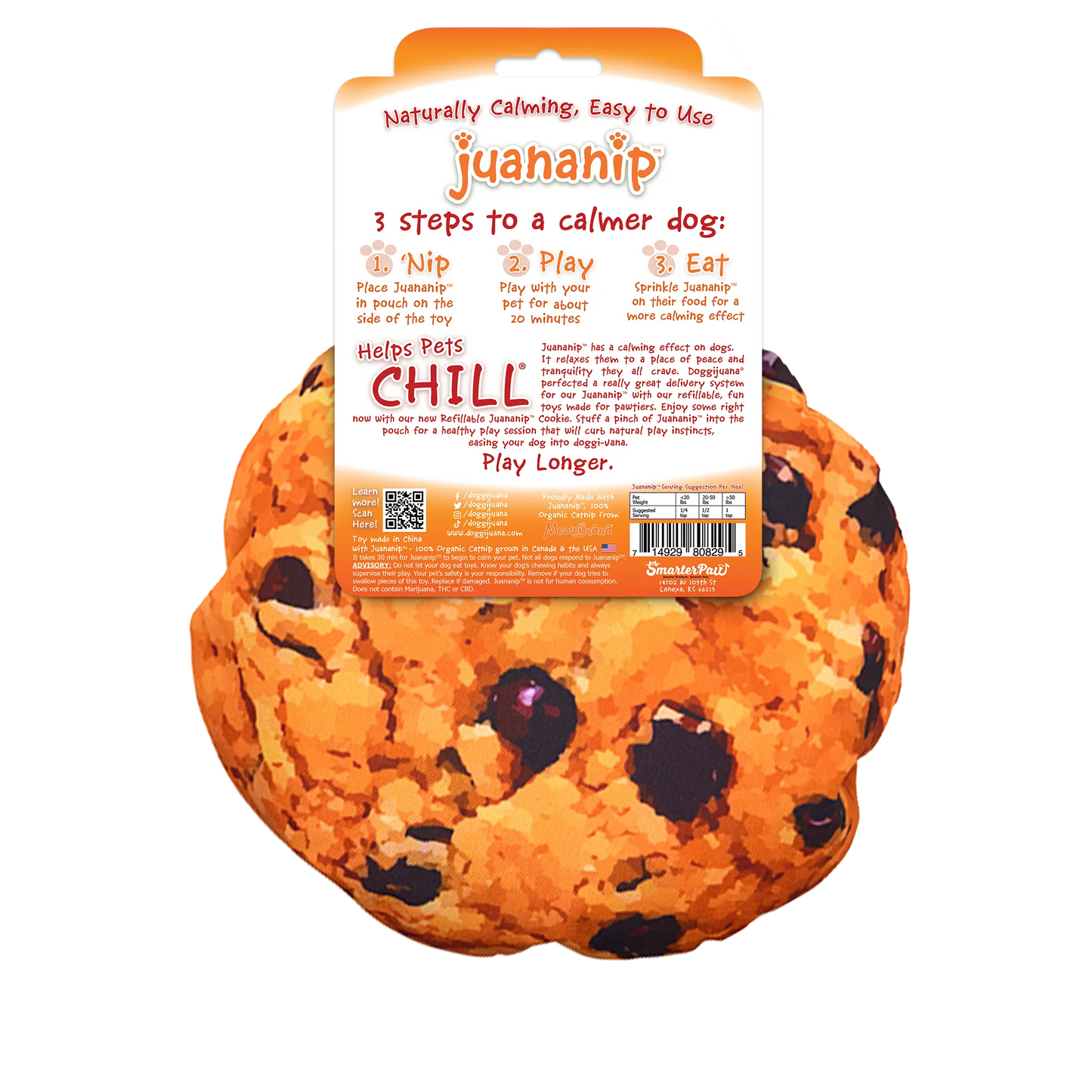 Get the Munchies Cookie Refillable Dog Toy