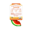 Back of the Doggijuana Watermelon Slice toy packaging, showing instructions for using Juananip to help dogs chill and play longer.