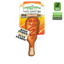 Doggijuana Tuffer Chewer Mini Corn Dog toy with Juananip tube; features rope core, squeaker, and refillable pocket.